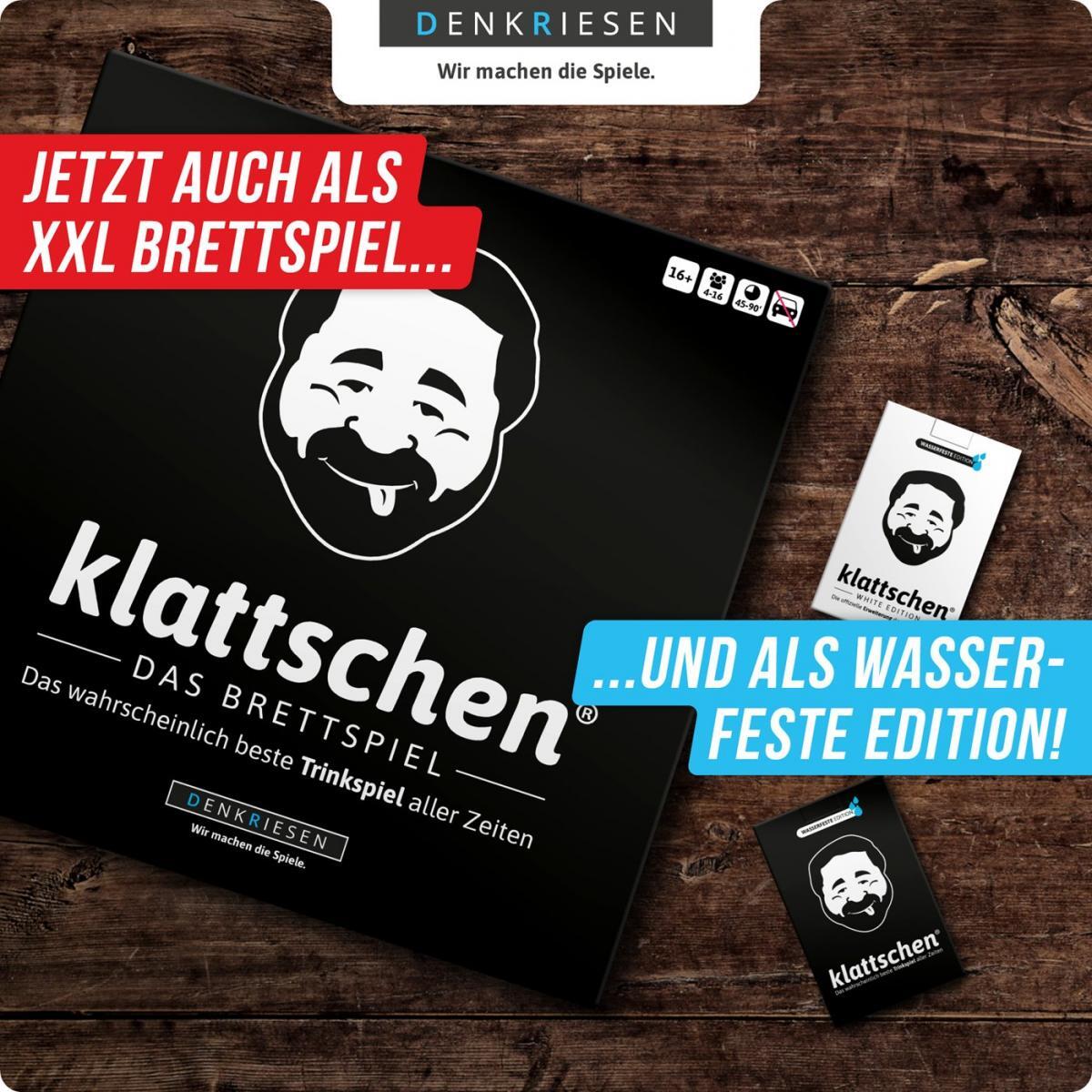 DENKRIESEN - klattschen® - Trinkspiel - SPIELKARTENKARTON Das wahrscheinlich beste Trinkspiel aller Zeiten