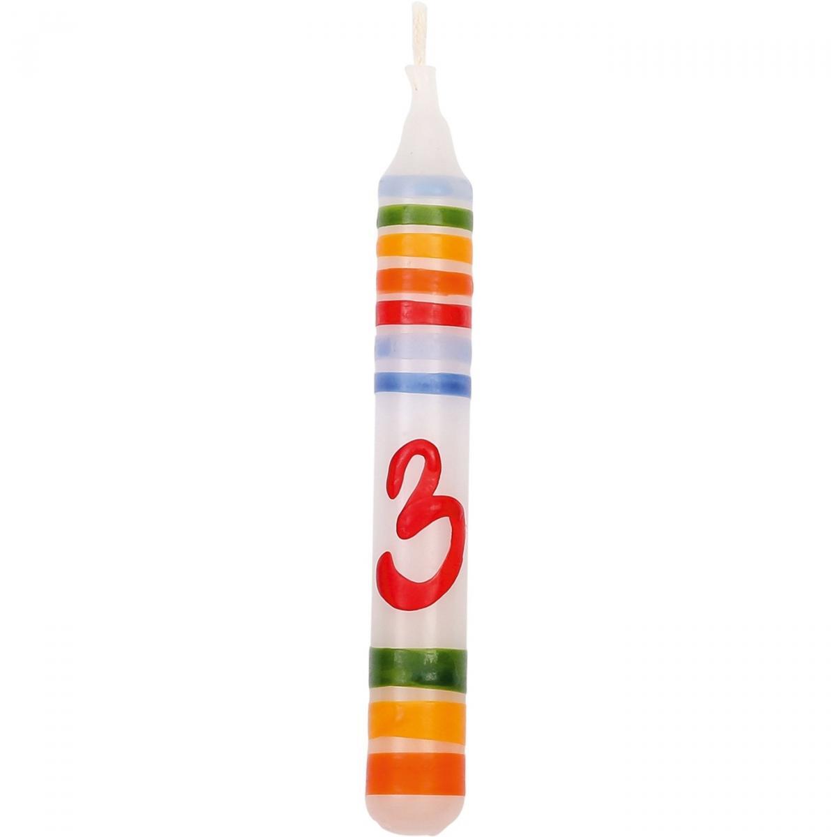Kerze Geburtstag Zahl 3