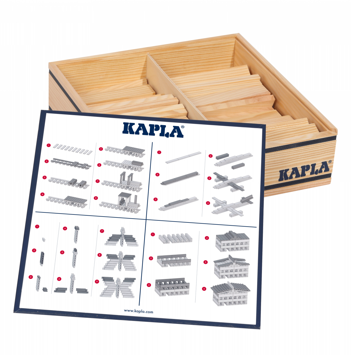KAPLA Box 100 Teile Natur