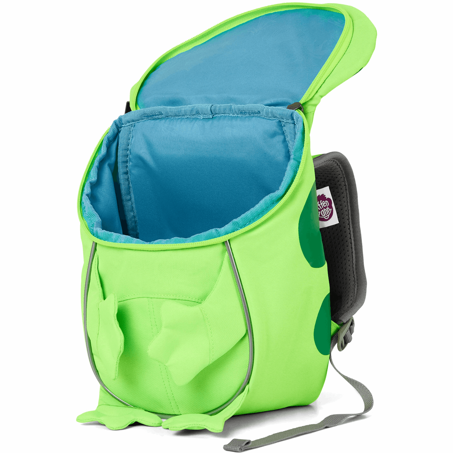 Affenzahn Kindergartenrucksack Kleiner Freund Frosch Neon Grün