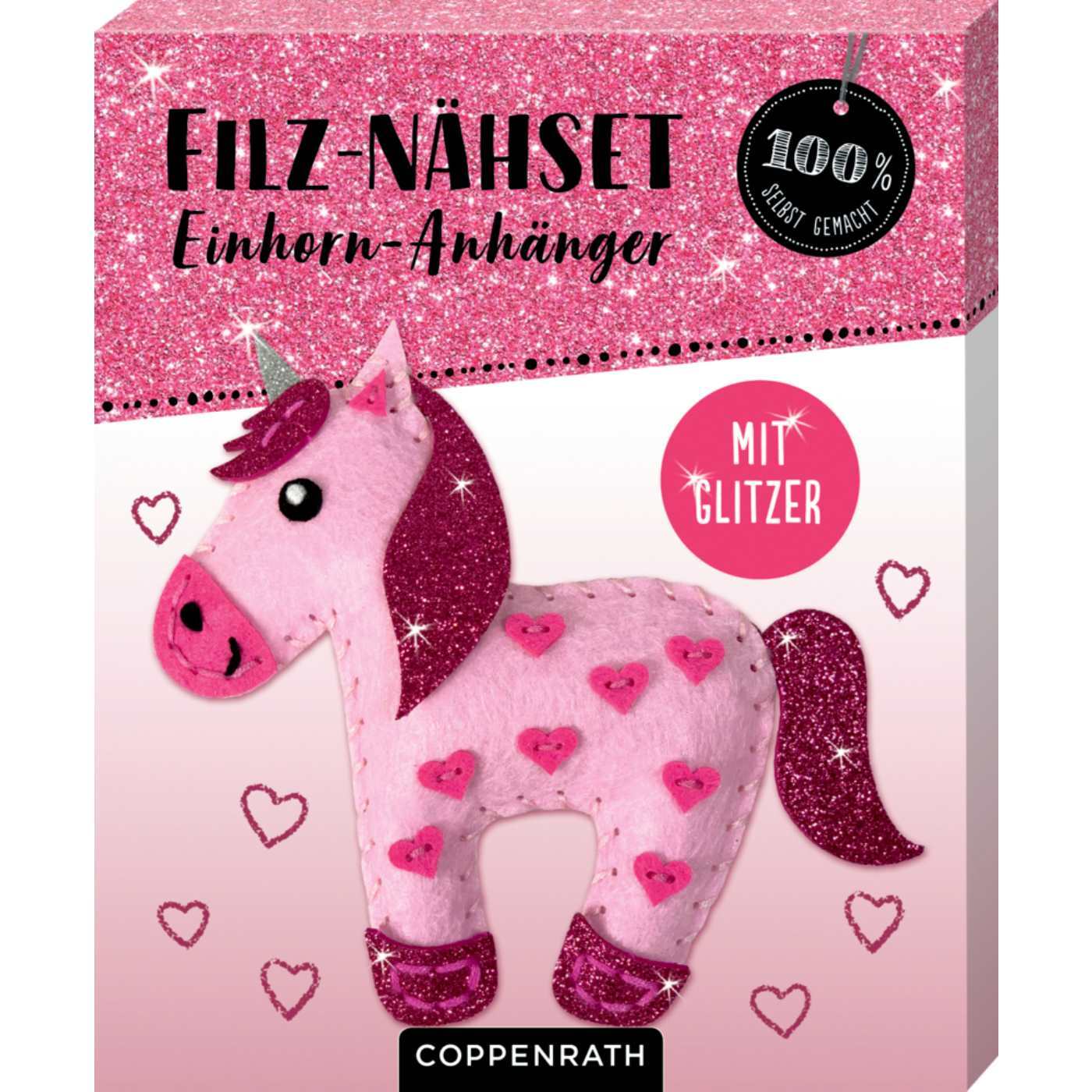 Ruck, zuck kreativ! Filz-Nähset Einhorn-Anhänger (100% selbst gemacht)