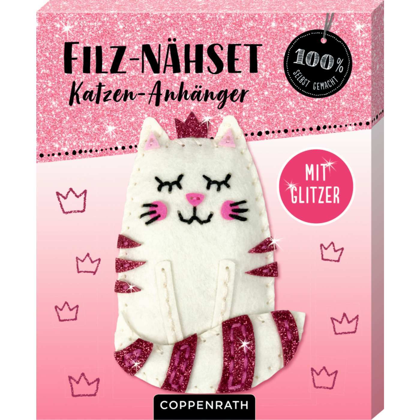Ruck, zuck kreativ! Filz-Nähset Katzen-Anhänger (100% selbst gemacht)