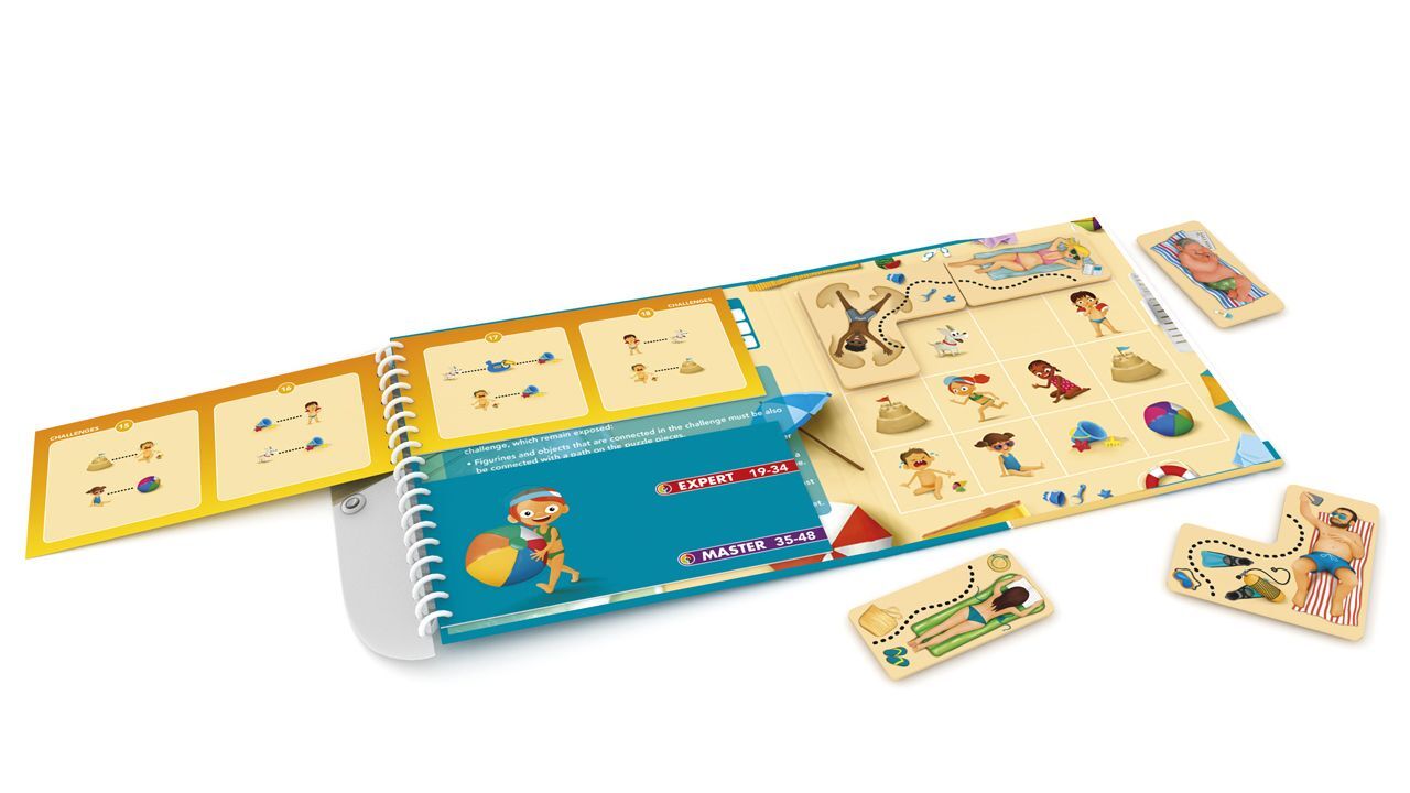 SmartGames Magnetisches Reisespiel Strand-Spiele