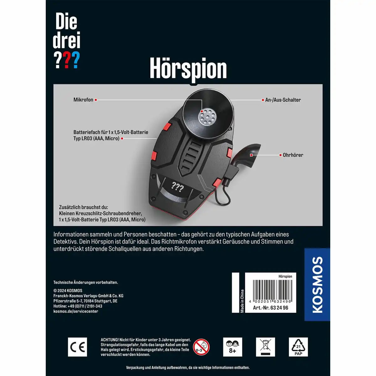 Detektivkasten Die drei ??? Hörspion