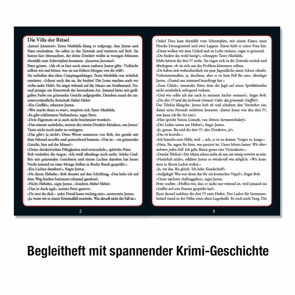 Kosmos Krimipuzzle Die drei ??? Die Villa der Rätsel 300 Teile leuchtet im Dunkeln