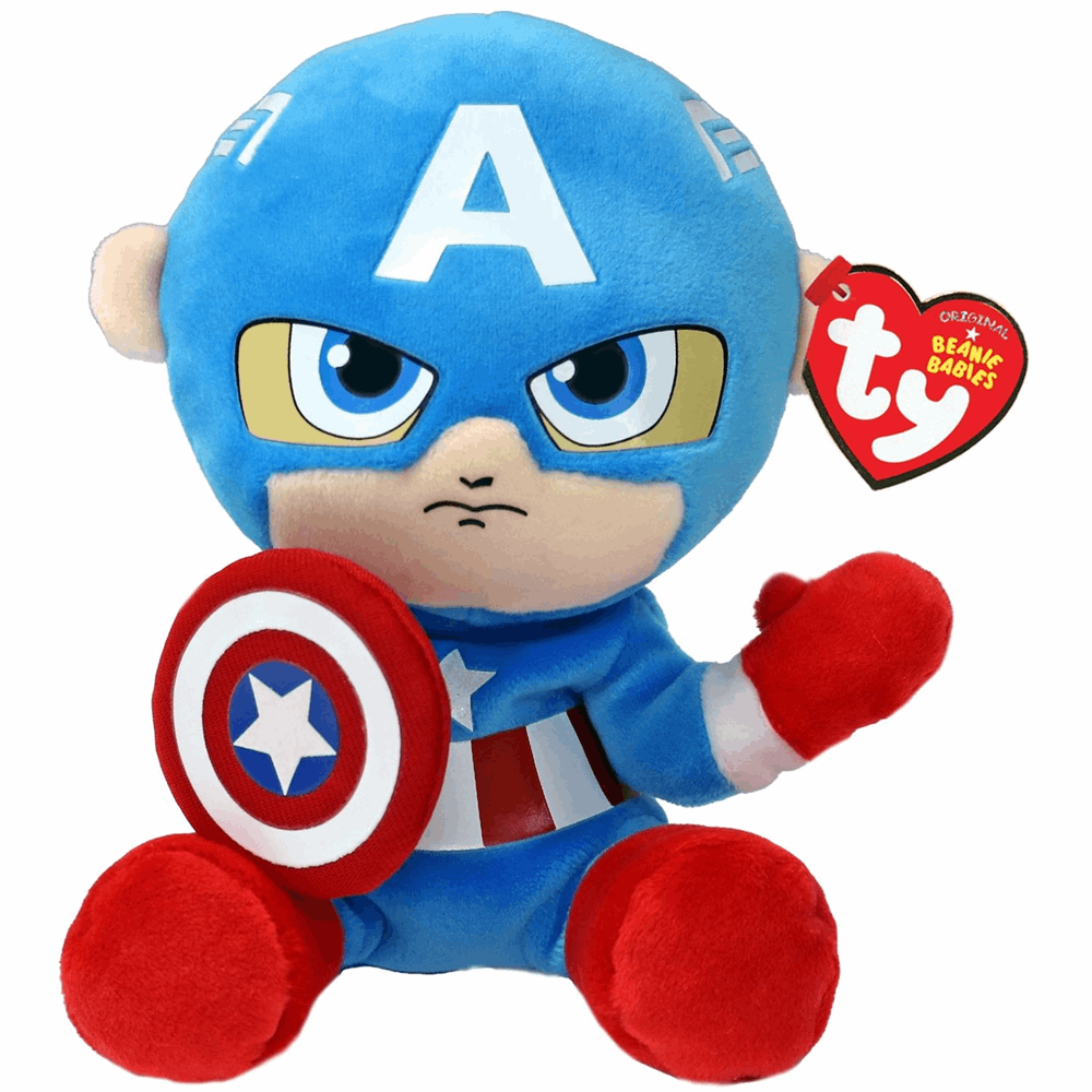 TY Beanie Babies Captain America - Marvel - Soft