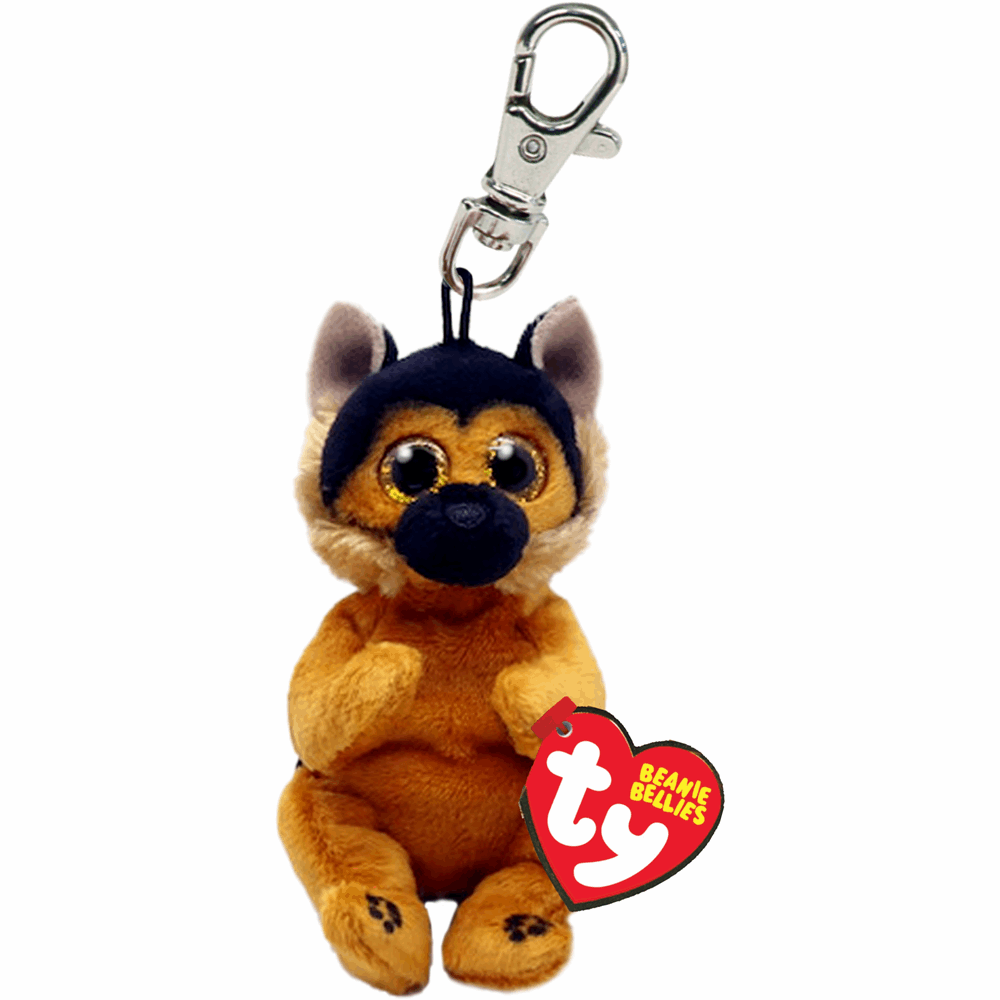 TY Beanie Bellie Clip Schlüsselanhänger Ace German Shepherd