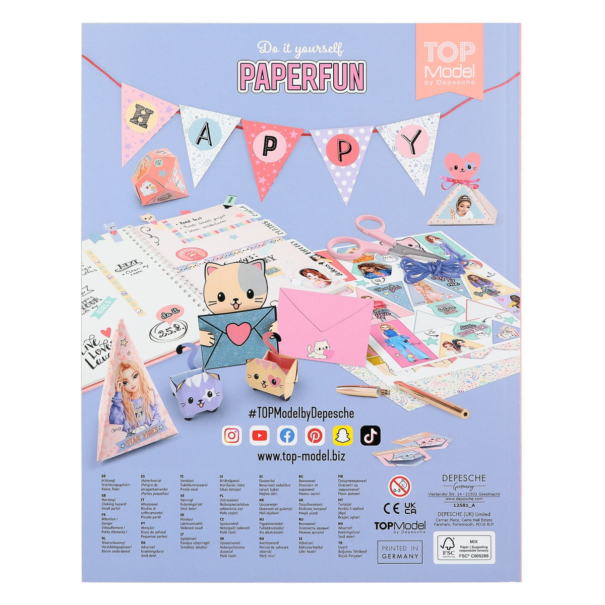 DIY Paper Fun Book TOPModel