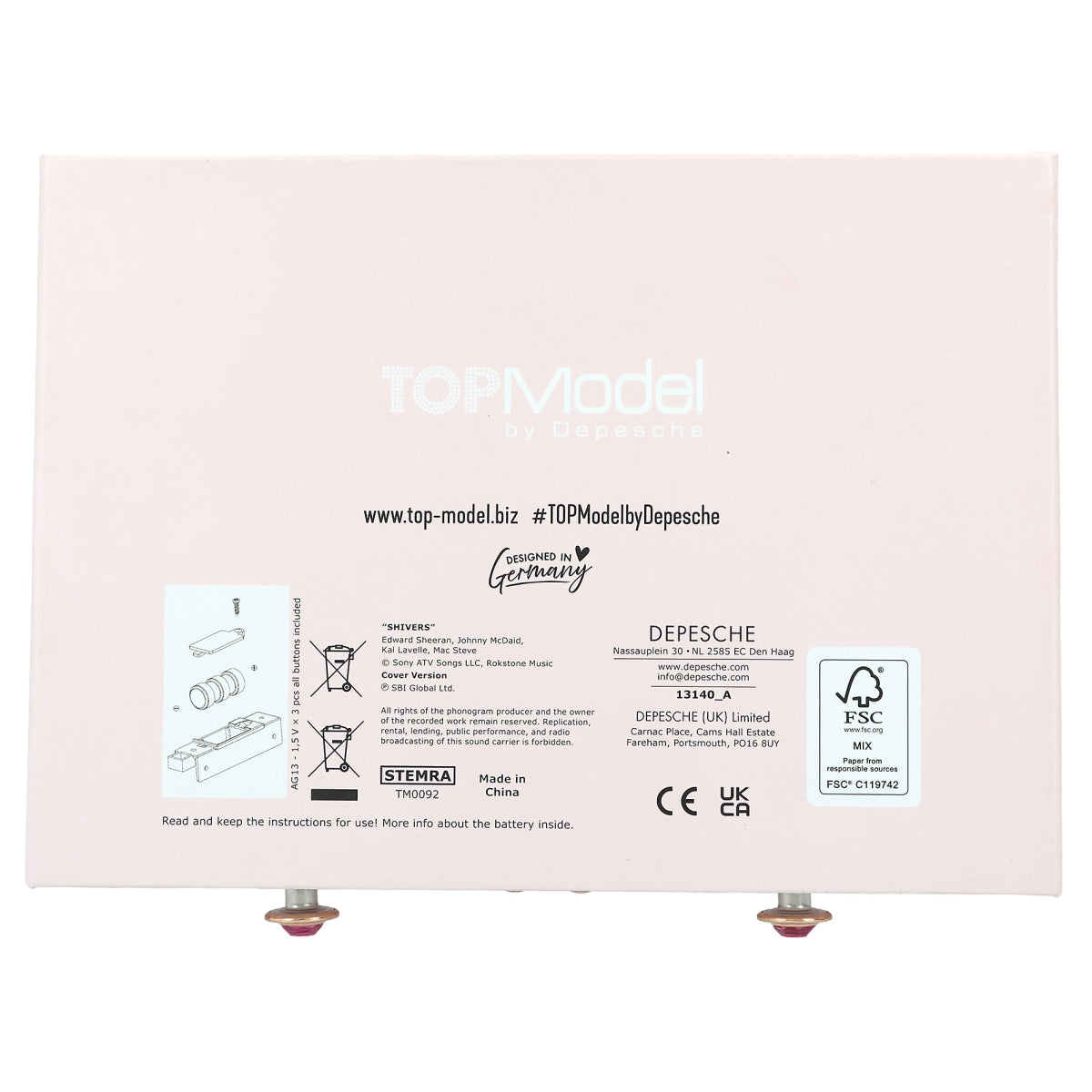 TOPModel gr. Schmuckkästchen mit Code und Sound