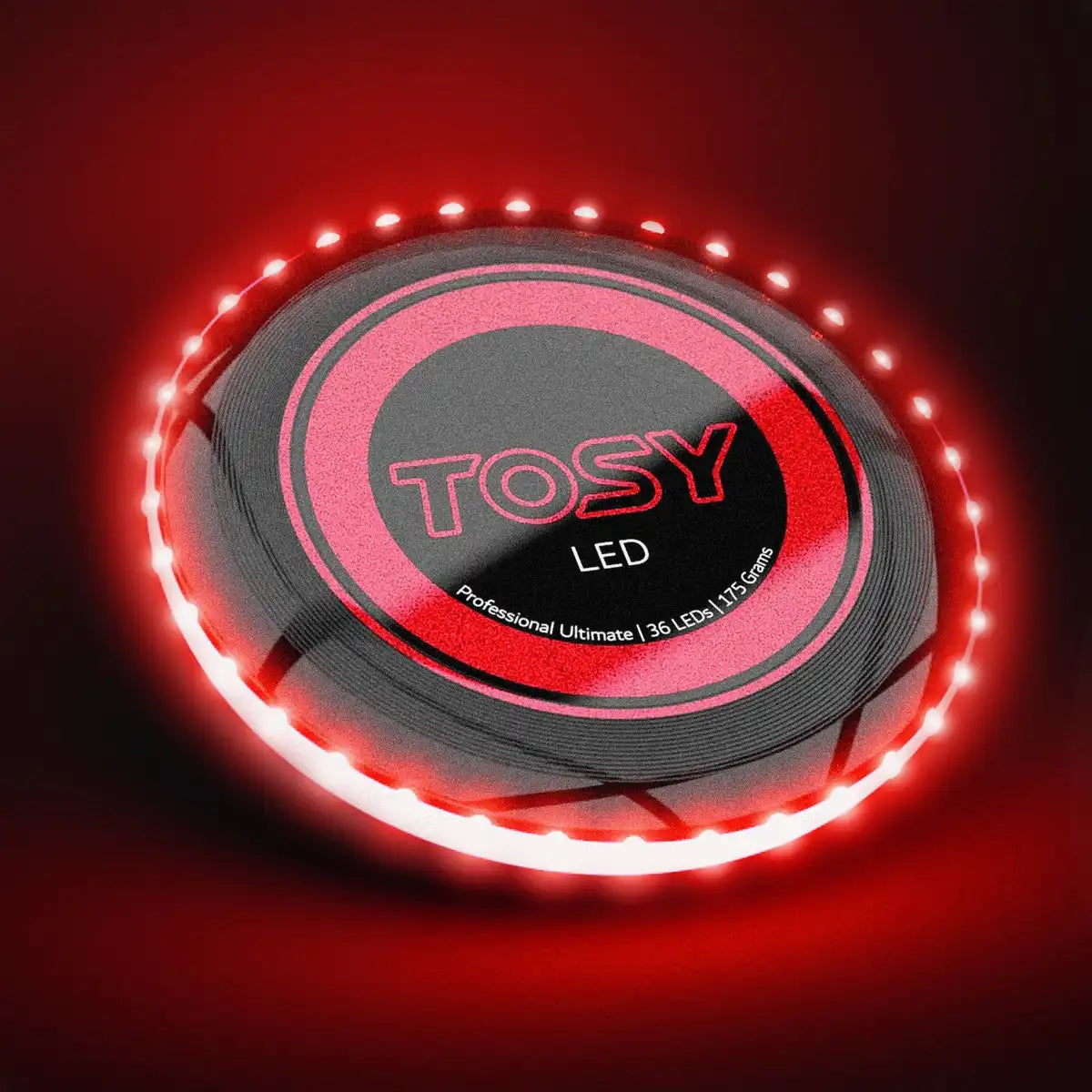 TOSY Frisbee Ultimate Disc LED rot Ø27cm