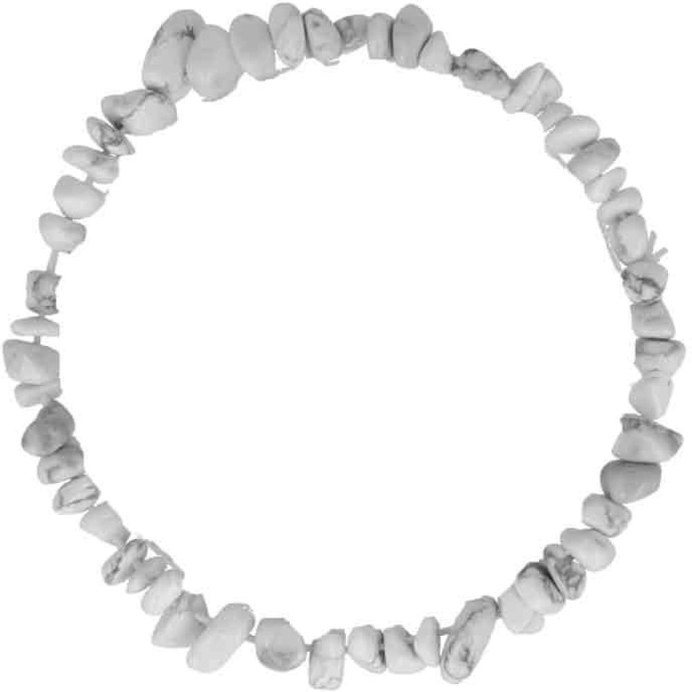 Armband Edelstein Weißer Howlith Sternzeichen Krebs
