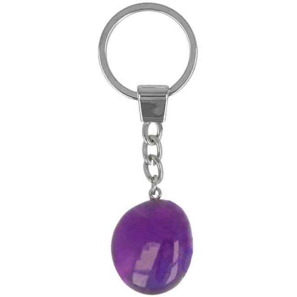 Schlüsselanhänger Edelstein Amethyst Sternzeichen Fische