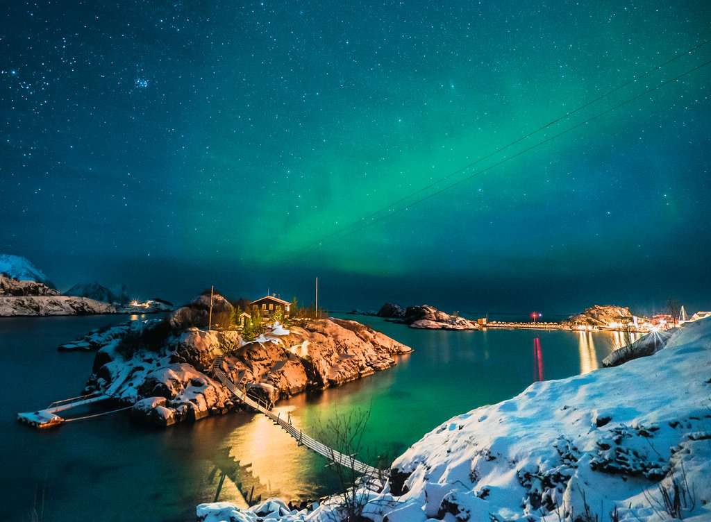 Ravensburger Puzzle 500 Teile Nordlichter in Tromsø Norwegen