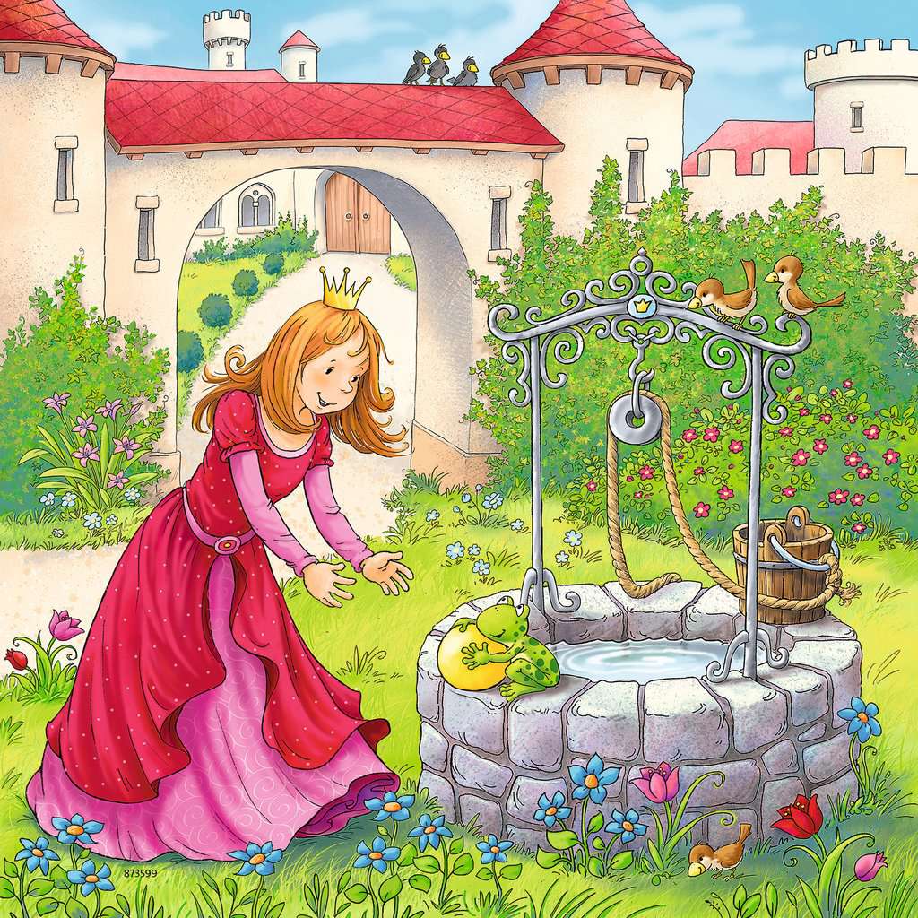 Ravensburger Puzzle 3 X 49 Teile Rapunzel Rotkäppchen & der Froschkönig