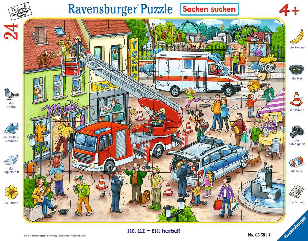 Ravensburger Rahmenpuzzles 24 Teile 110 112 - Eilt herbei!