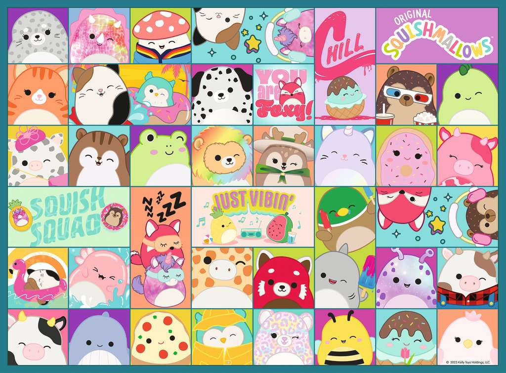 Ravensburger Puzzle 100 Teile XXL Viele bunte Squishmallows
