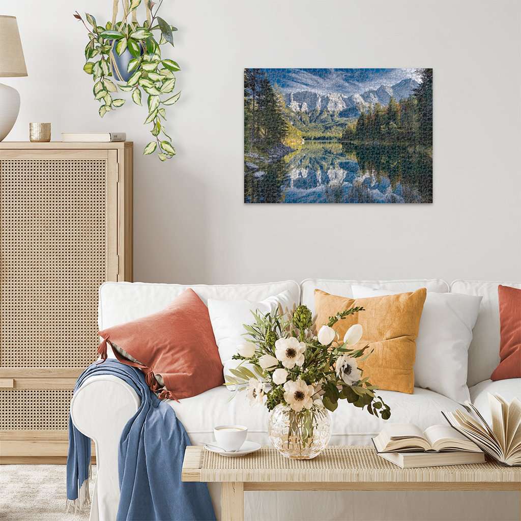 Ravensburger Puzzle 1000 Teile Eibsee mit Wettersteingebirge und Zugspitze