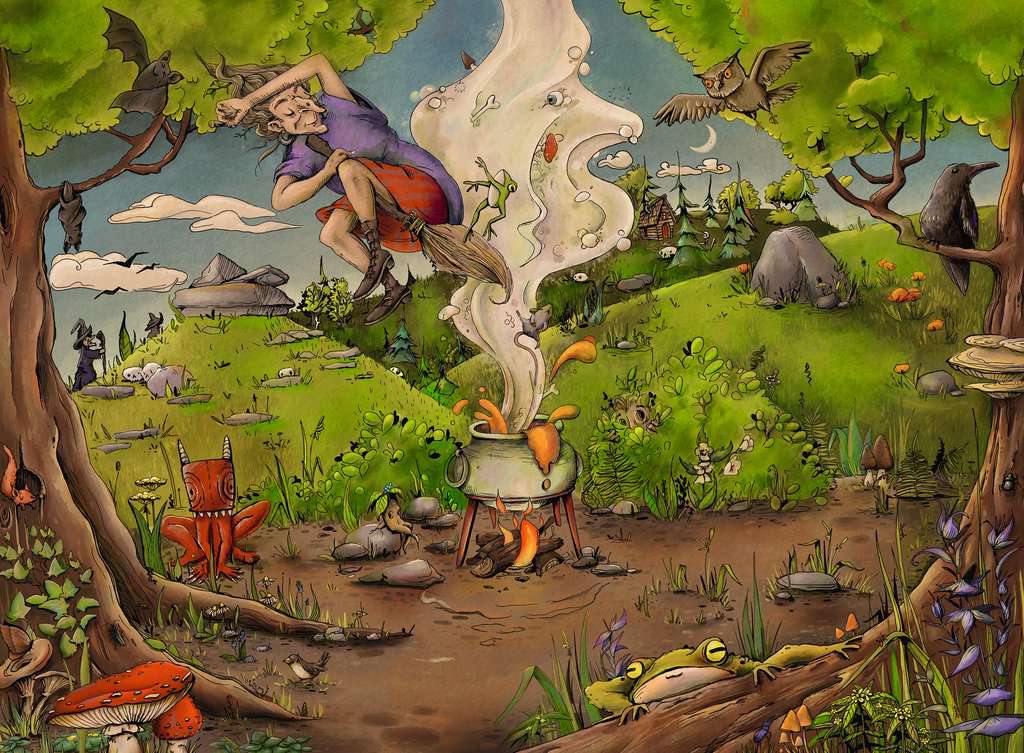 Ravensburger Puzzle 500 Teile Bei der Waldhexe