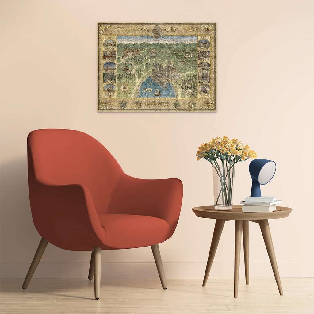 Ravensburger Puzzle 1500 Teile Hogwarts Karte