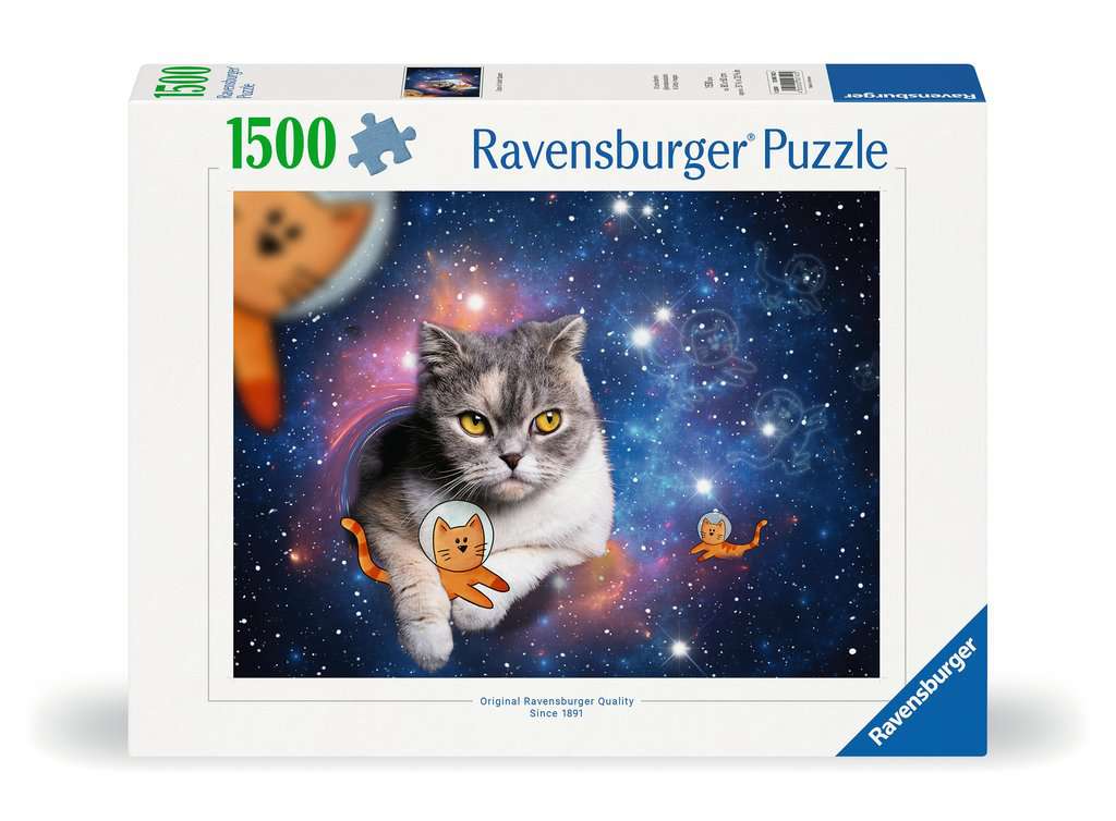 Ravensburger Puzzle 1500 Teile Katzen fliegen im Weltall