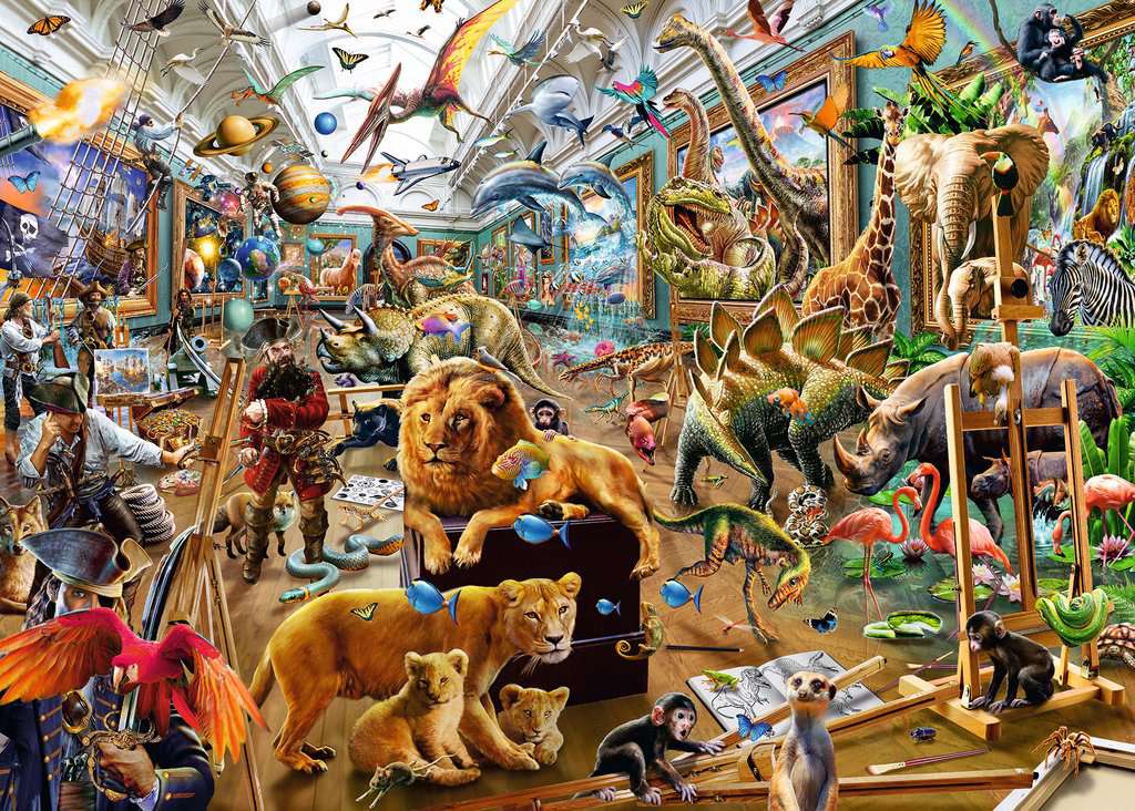 Ravensburger Puzzle 1000 Teile Chaos in der Galerie