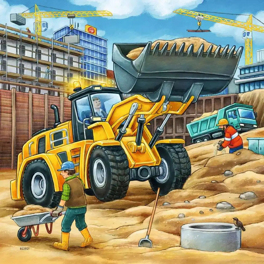 Ravensburger Puzzle 3 X 49 Teile Große Baufahrzeuge