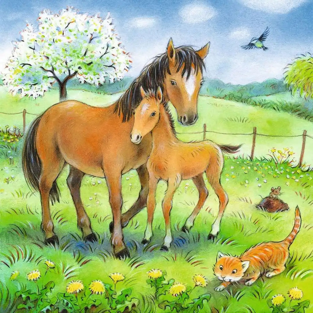 Ravensburger Puzzle 3 X 49 Teile Kuschelzeit