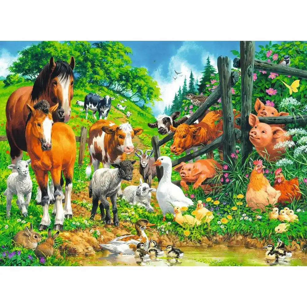 Ravensburger Puzzle 100 XXL Teile Versammlung der Tiere
