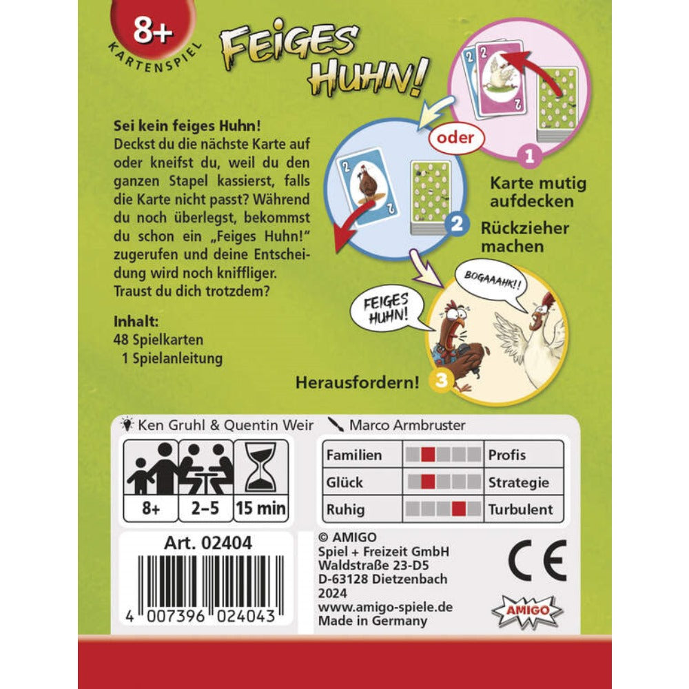 Kartenspiel Feiges Huhn!