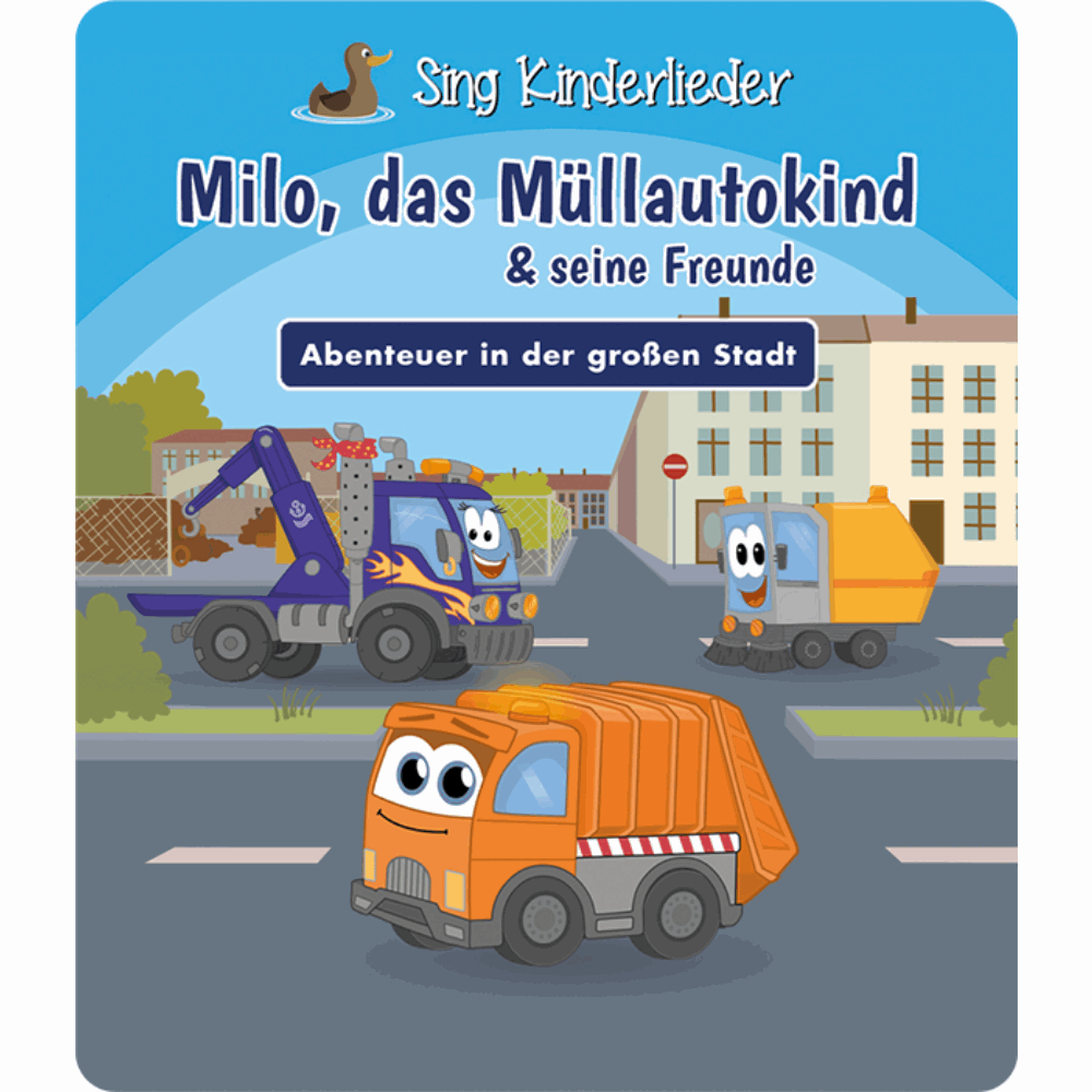 Tonie Figur Sing Kinderlieder - Milo, das Müllauto-Kind & seine Freunde - Abenteuer in der großen Stadt