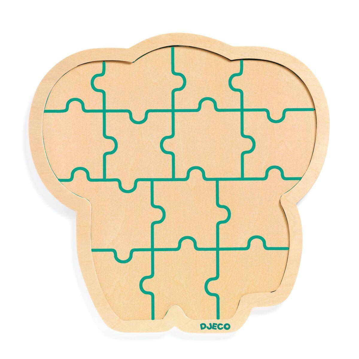 Holzpuzzle: Elefant