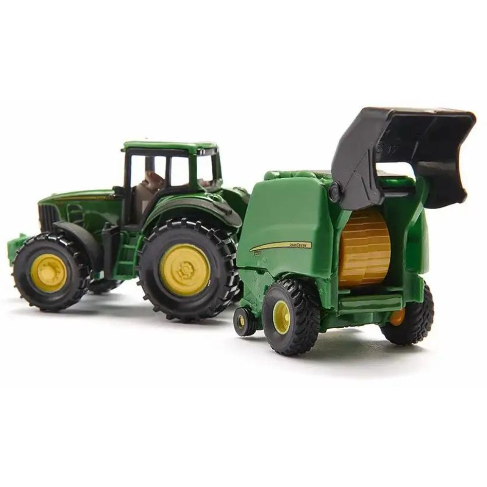 siku 1665 John Deere 7530 mit Ballenpresse 990
