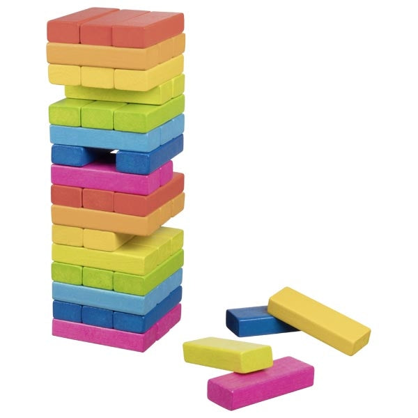 Geschicklichkeitsspiel Wackelturm Regenbogen