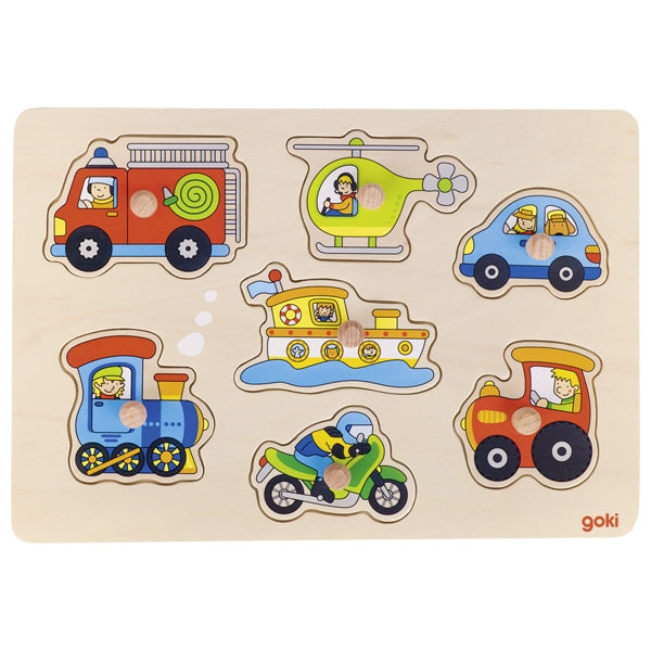 Steckpuzzle Verkehrsmittel