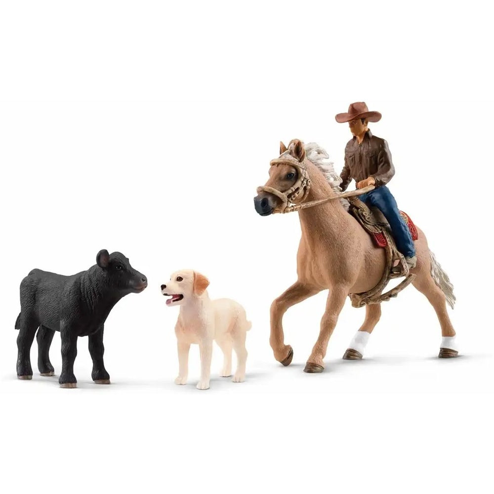 schleich Farm World Westernreiten Mann 42578