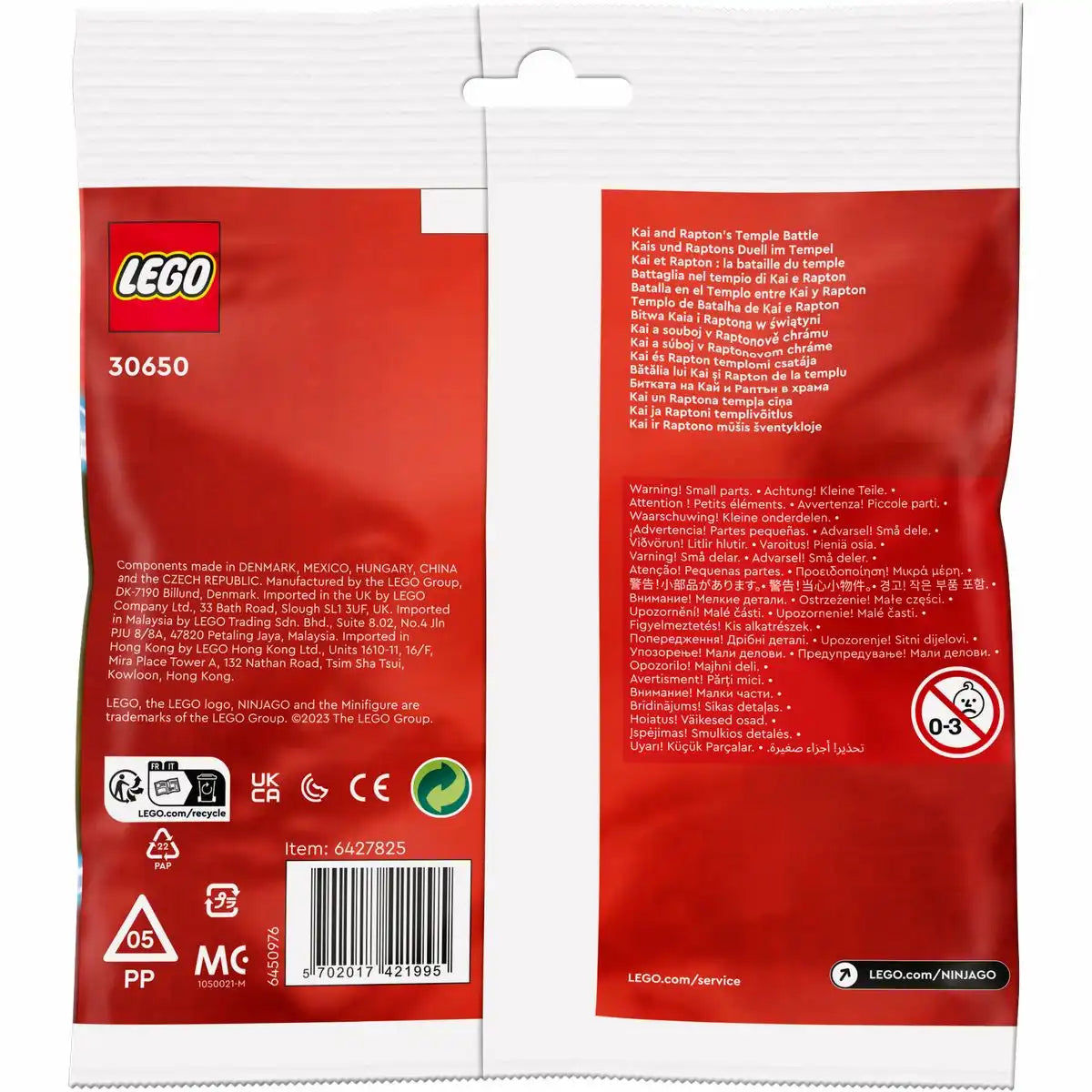 LEGO NINJAGO Kais und Ratons Duell im Tempel 30650