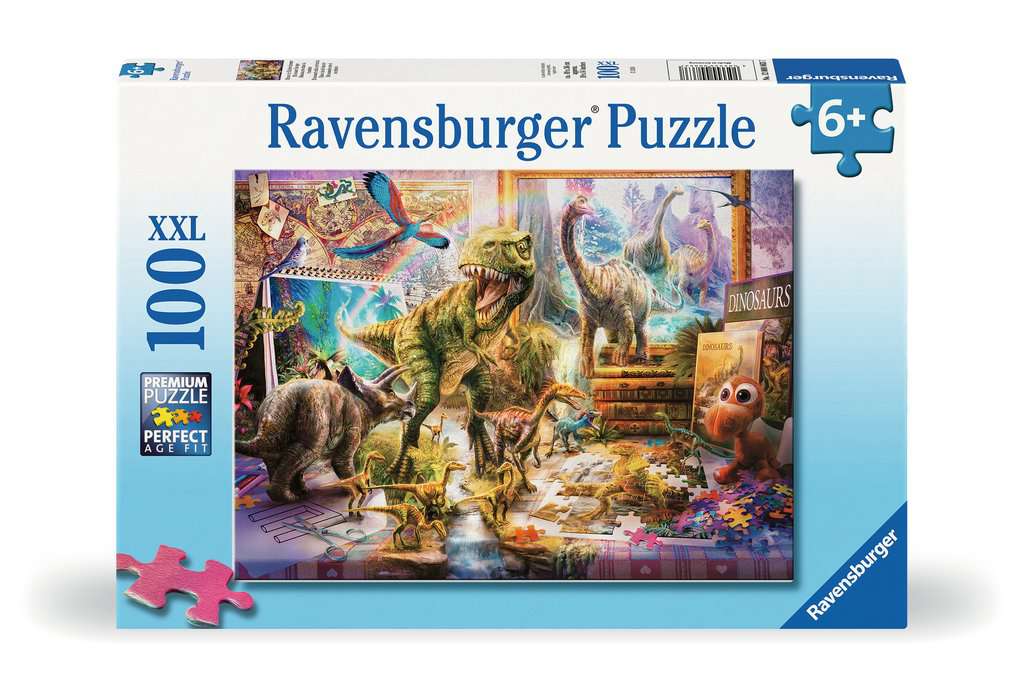 Ravensburger Puzzle 100 XXL Teile Dinos im Kinderzimmer