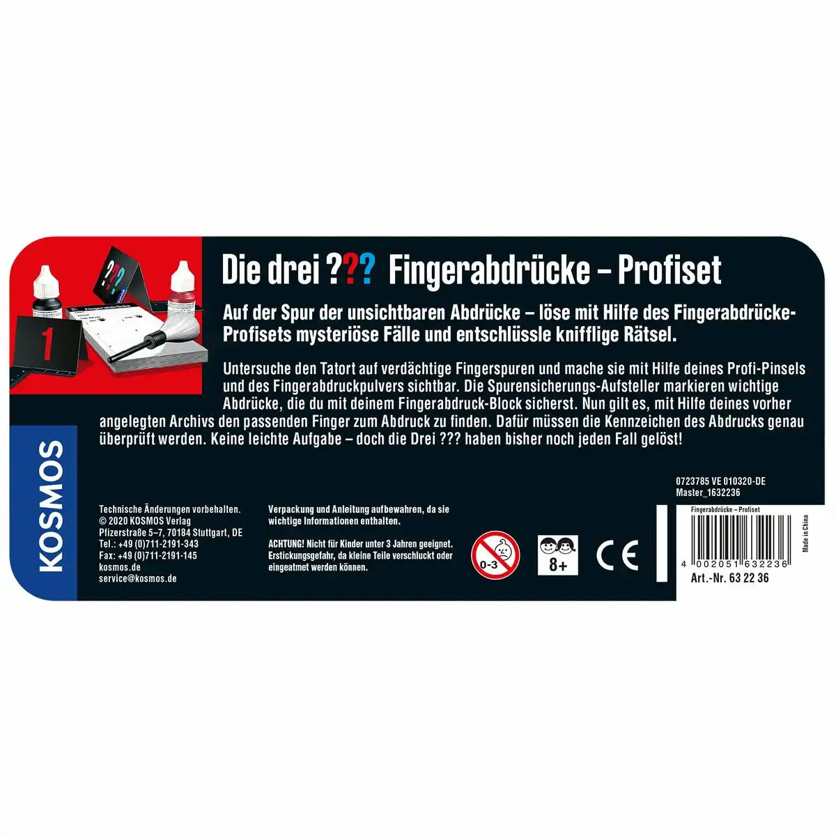 Detektivset Die drei ??? Fingerabdrücke-Profiset