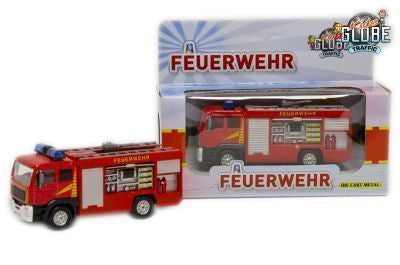 Autos Feuerwehr m.Sirene Cast Metall