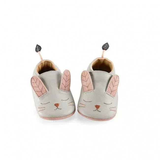 Baby-Lederschuhe Kaninchen grau 18/24 m