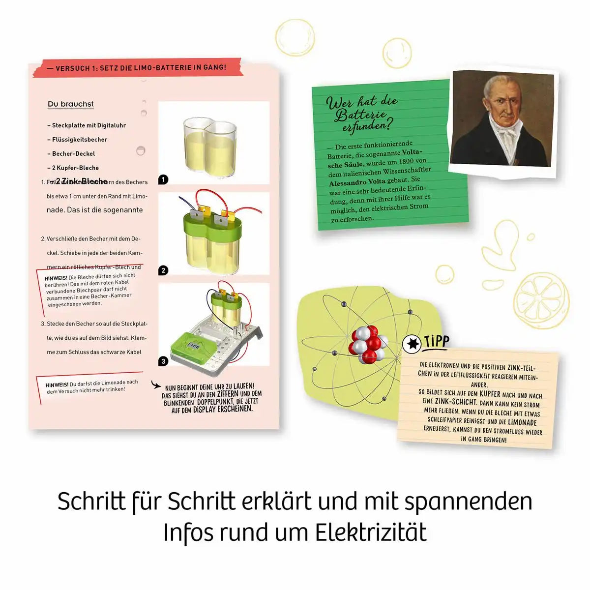 Experimentierkasten Limo Uhr