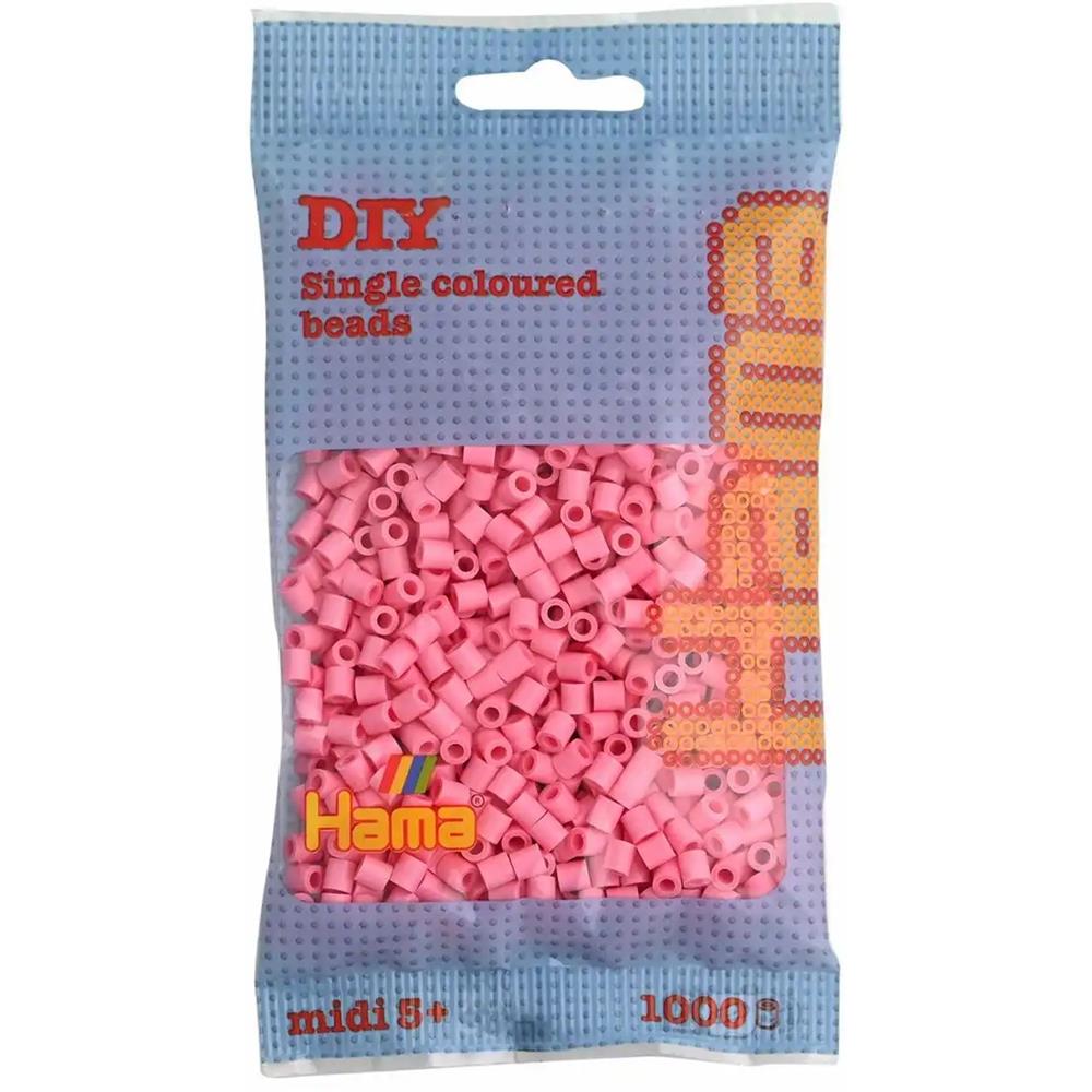 Hama Bügelperlen midi hellrot 1000 Stück Beutel