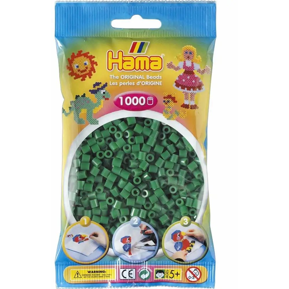Hama Bügelperlen midi grün 1000 Stück Beutel