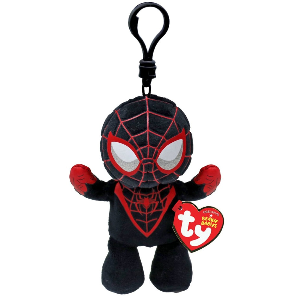 TY Beanie Bellie Clip Schlüsselanhänger Marvel Miles Morales