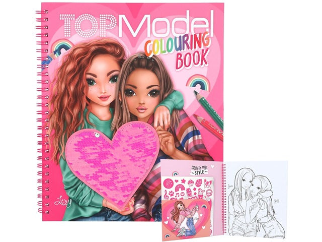 TOPModel Malbuch mit Pailletten