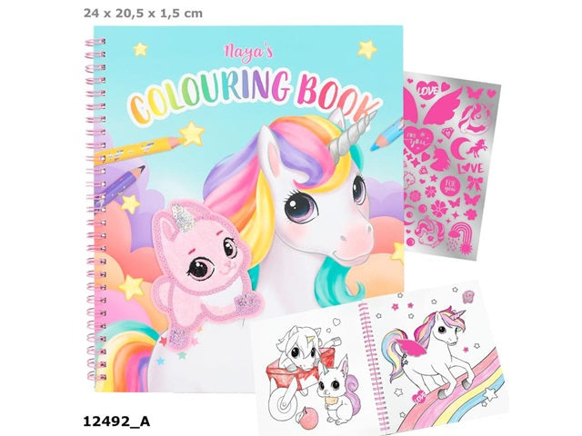 Ylvi Malbuch mit Einhorn Pailletten