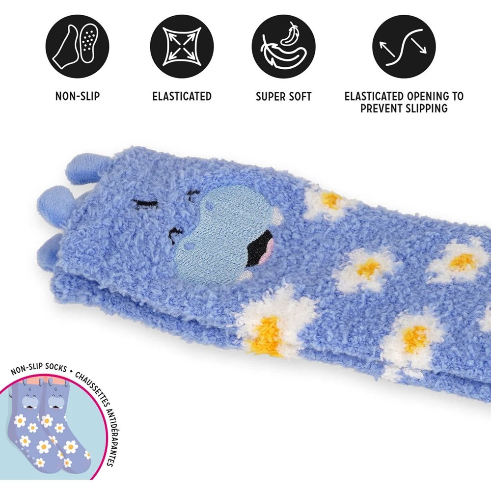Legami Rutschfeste Socken Hippo Größe: 35-42