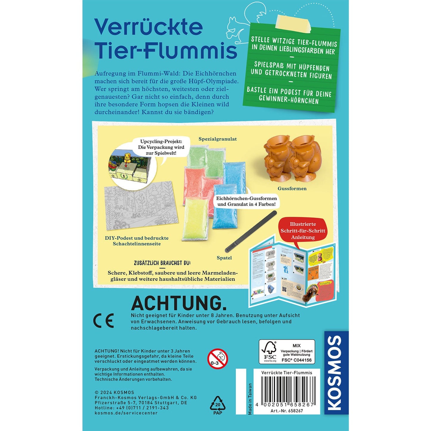 Experimentierset Verrückte Tier-Flummis