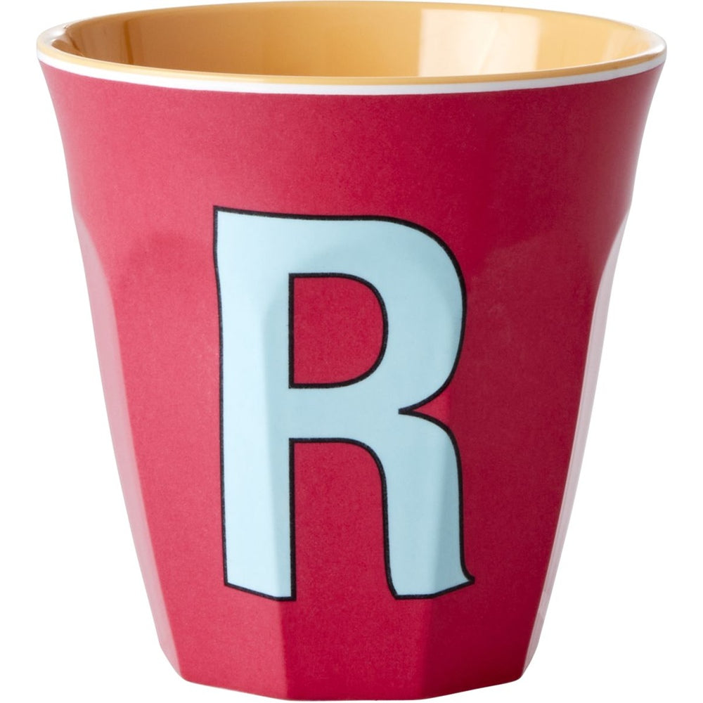 rice Melamin Buchstabenbecher - Rot - R