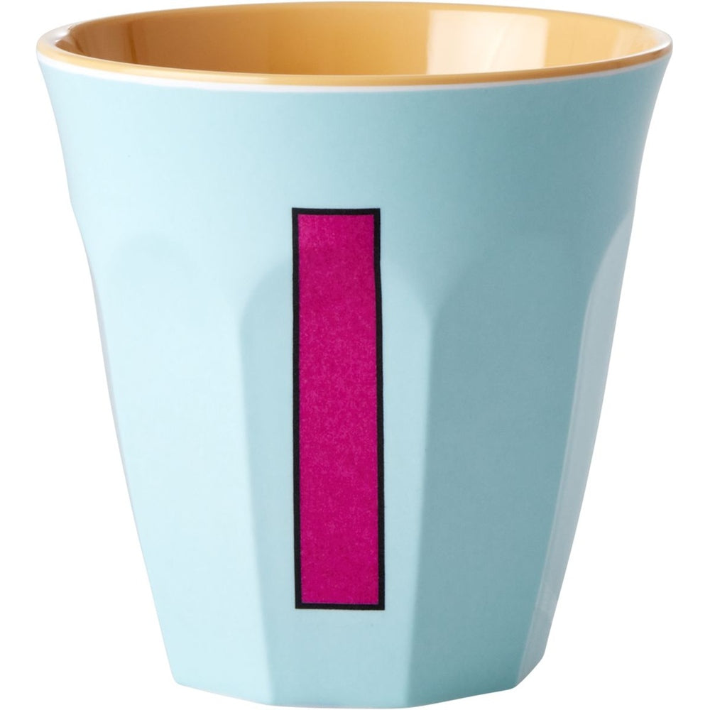 rice Melamin Buchstabenbecher - Mint - I